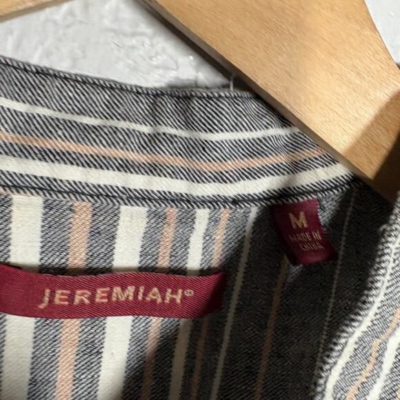 Jeremiah Button Up Shirt Short Sleeve Casual Stripe - M - Picture 4 of 4